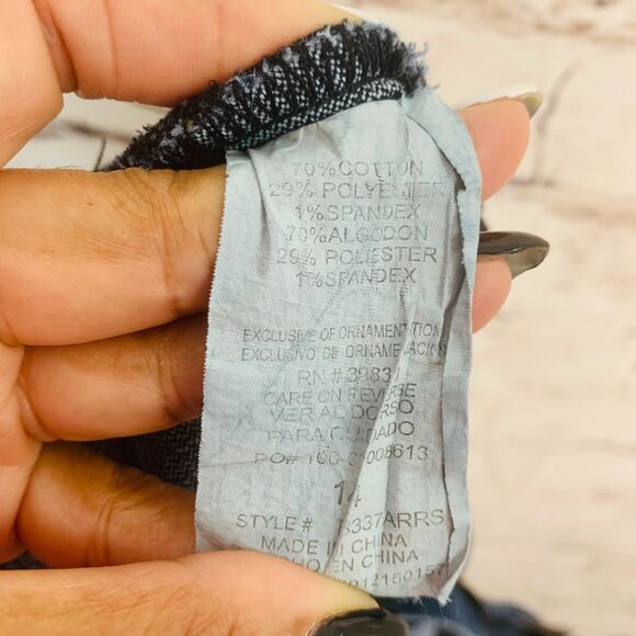 Democracy Skinny Jeans Size 14 Women’s Dark Wash Absolution Stretch Denim Pants - Picture 9 of 9